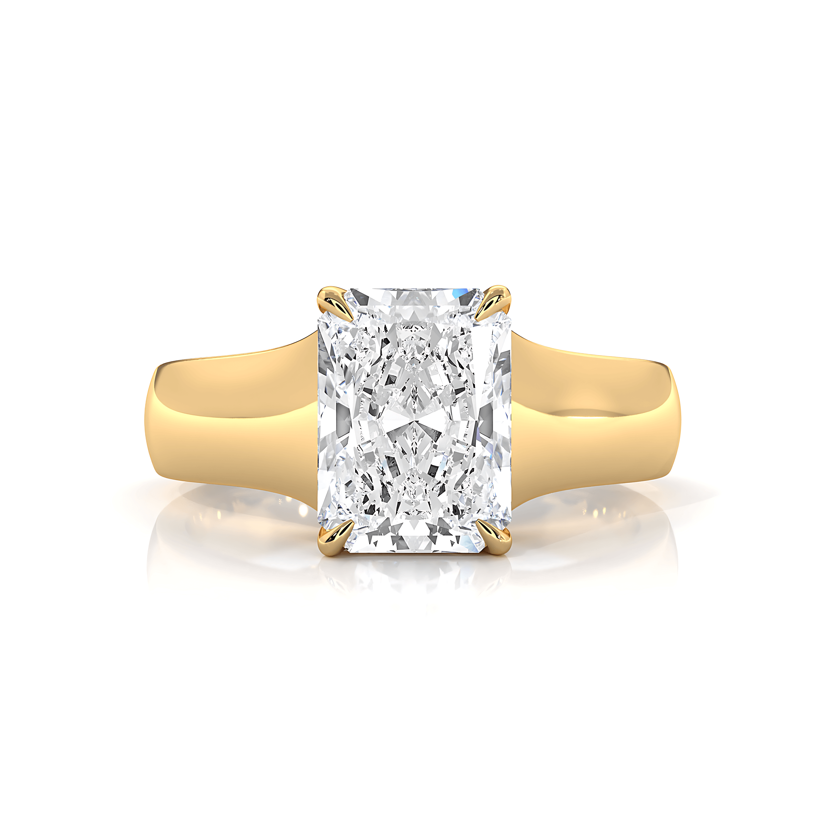 5g Trellis Solitaire Lab Grown Diamond IGI Certified Engagement 5.5mm Ring 1.00 Ctw.